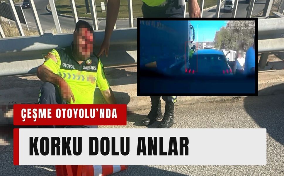 Otoyolda yardım ederken ölümle burun buruna geldi