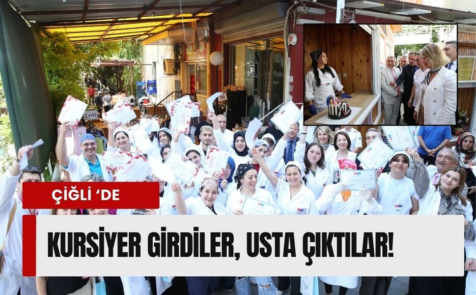 Çiğli’de kurslar iş kapısına dönüştü