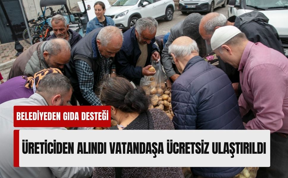 Güzelbahçe Belediyesi'nden gıda yardımı: Üreticiden alındı, vatandaşa ücretsiz ulaştırıldı