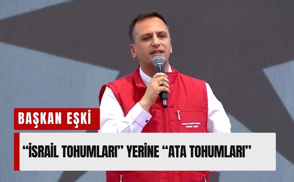 Kent bostanı açılışında Eşki'den dikkat çeken mesaj