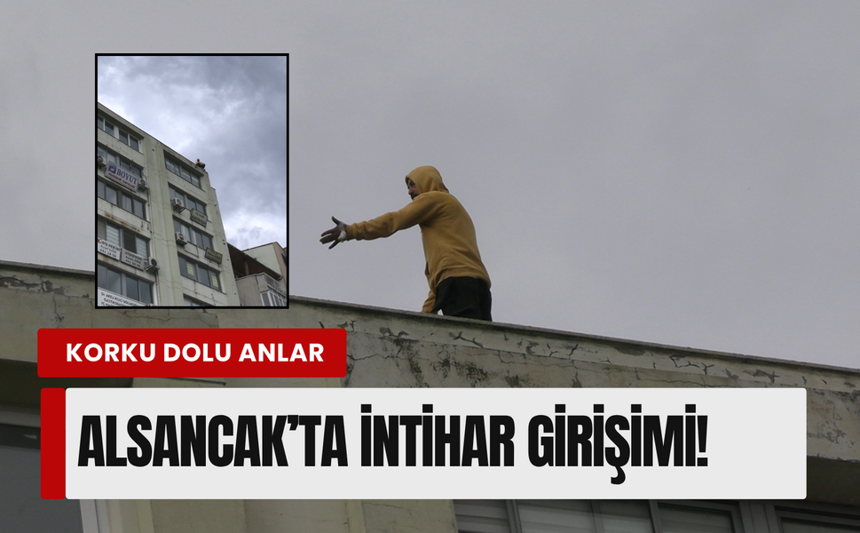 Alsancak'ta hastane önünde hayatına son vermeye kalktı!
