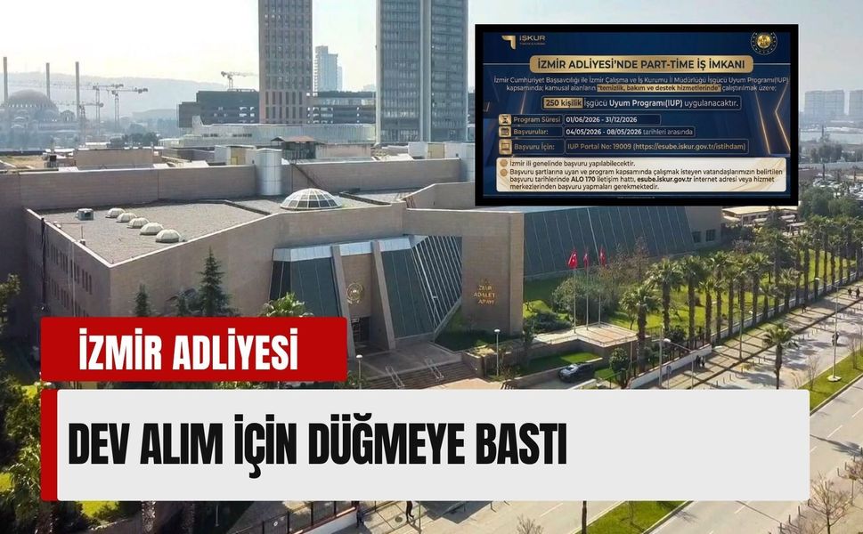 İş arayanlar dikkat! İzmir Adliyesi dev alım için düğmeye bastı