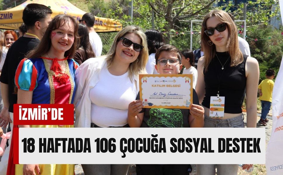 İzmir’de 18 haftada 106 çocuğa sosyal destek