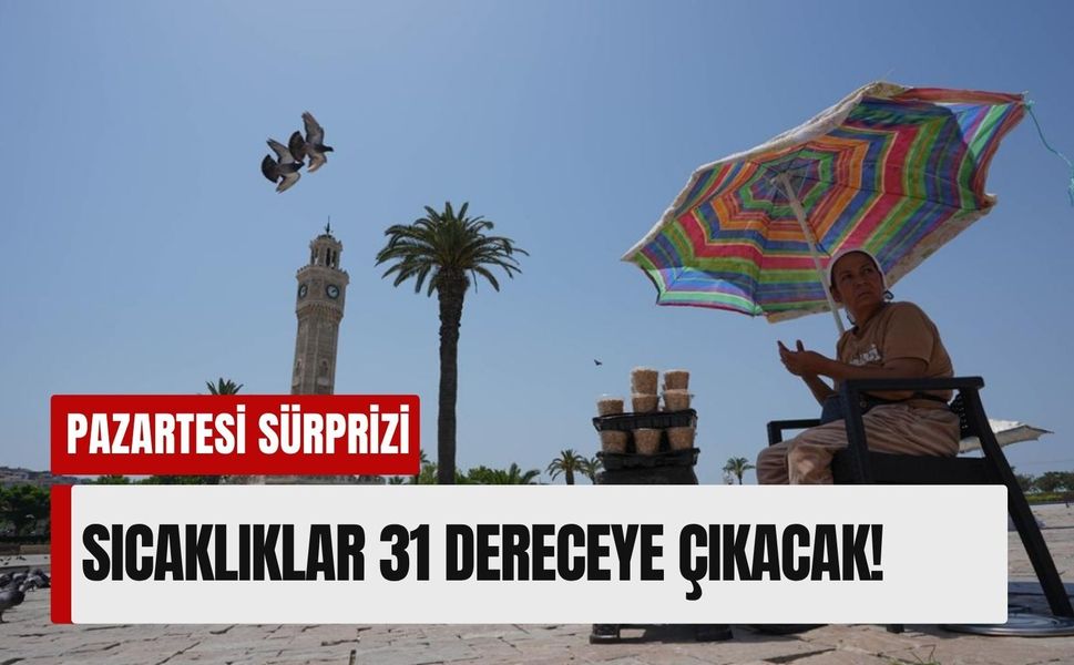 İzmir'de yeni hafta güneşle başlıyor: 11 Mayıs Pazartesi hava durumu