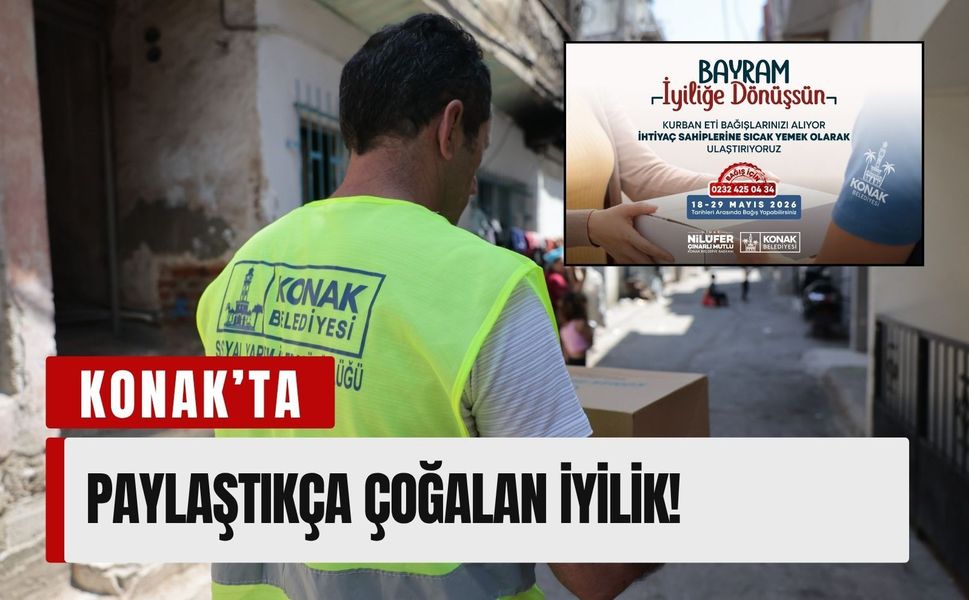Konak’ta bayram dayanışması devam ediyor
