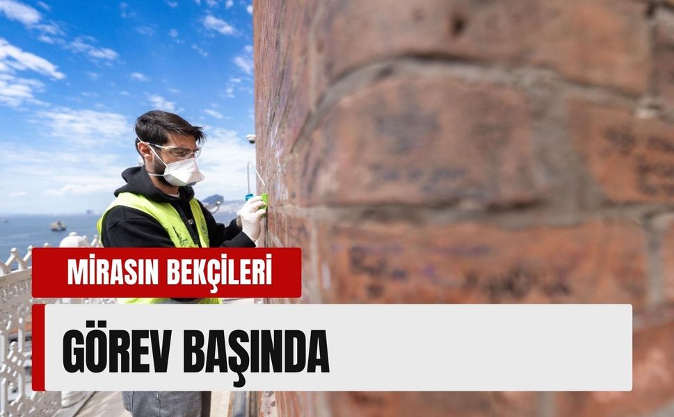İzmir Tarihi Asansör’de vandalizme karşı çalışma