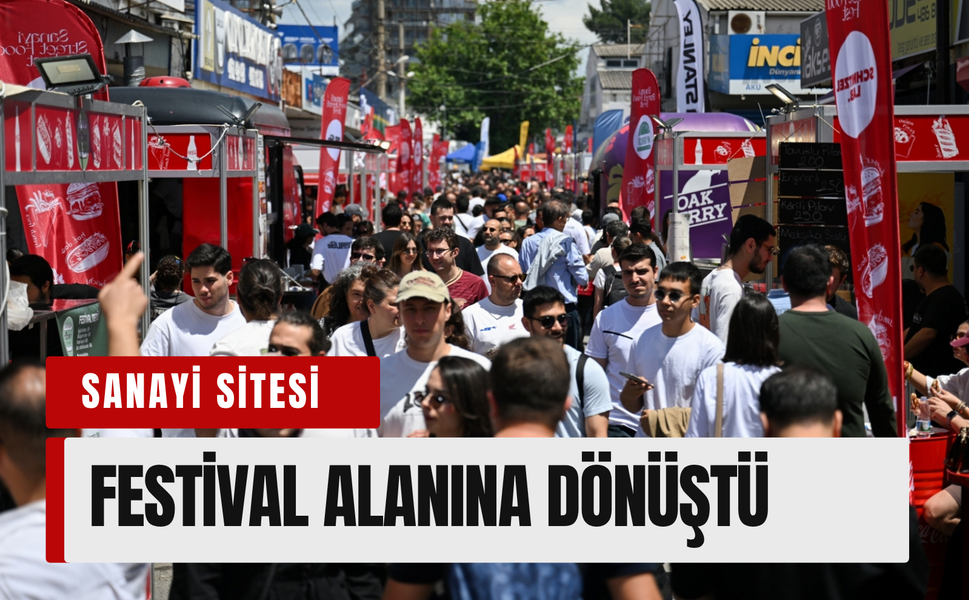 Bornova’da sanayi sitesi festival alanına dönüştü