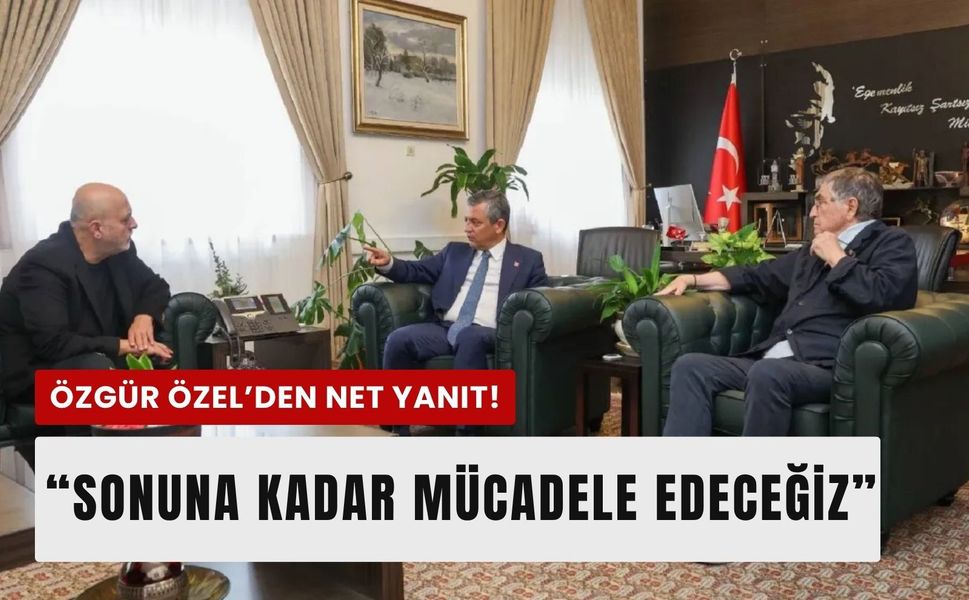 Özgür Özel ‘yeni parti’ iddialarını cevapladı!