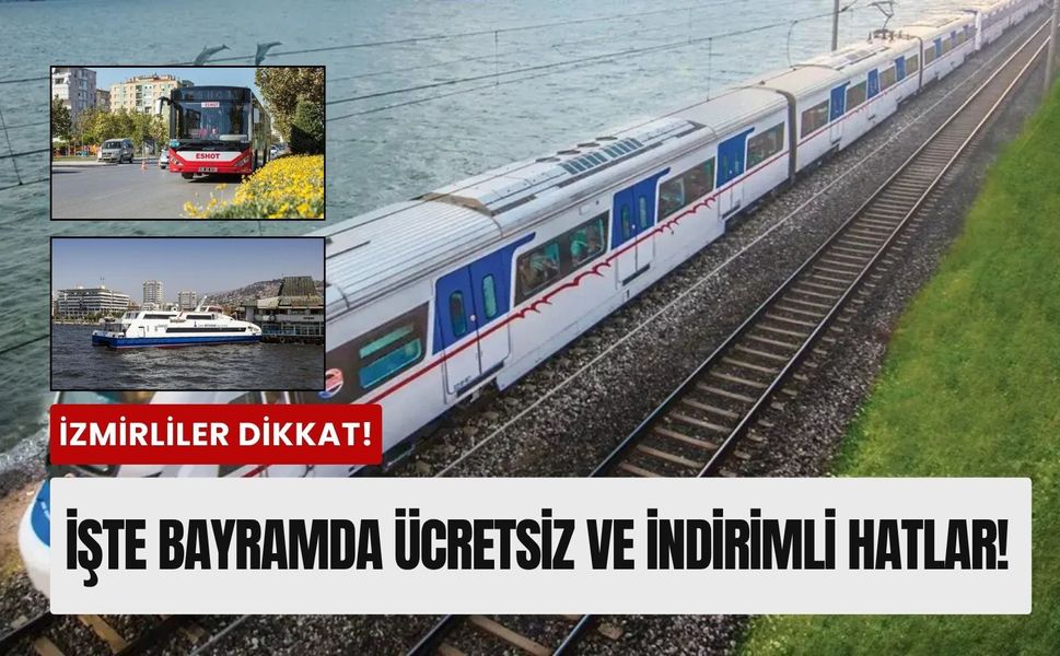 İzmir Kurban Bayramı toplu taşıma fiyat tarifesi açıklandı