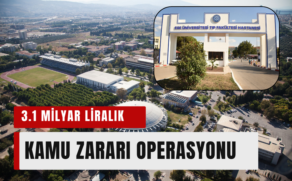 Ege Üniversitesinde kamu zararı operasyonu: 44 gözaltı