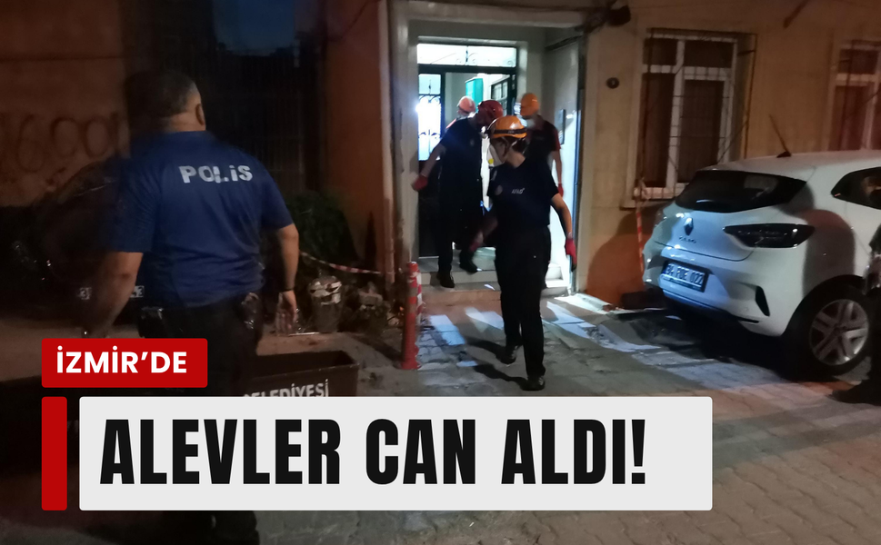 Konak'ta bodrum katta çıkan yangın can aldı!