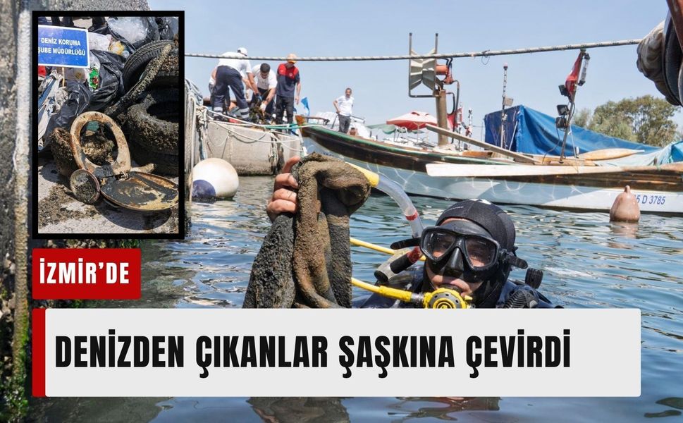 Denizden çıkanlar şaşkına çevirdi: Lastik, masa, sandalye, klozet kapağı...