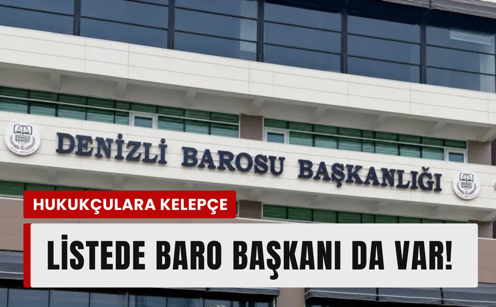 Denizli Barosu'nda yasaklı madde şoku! 12 avukat yakalandı!