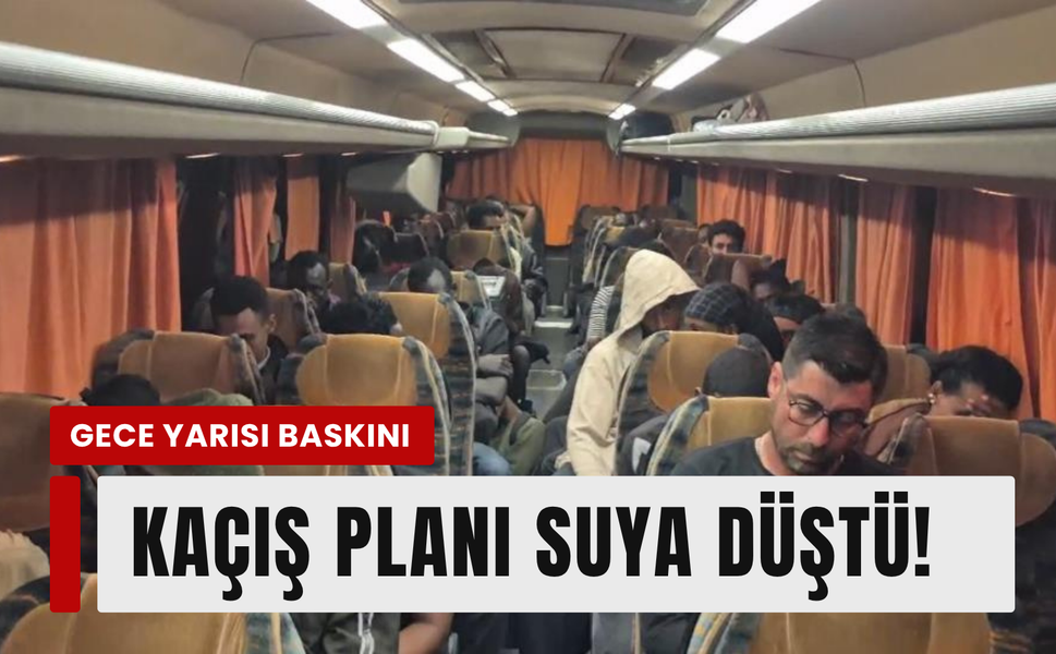Seferihisar'da gece yarısı operasyonu: 36 göçmen, 1 gözaltı!