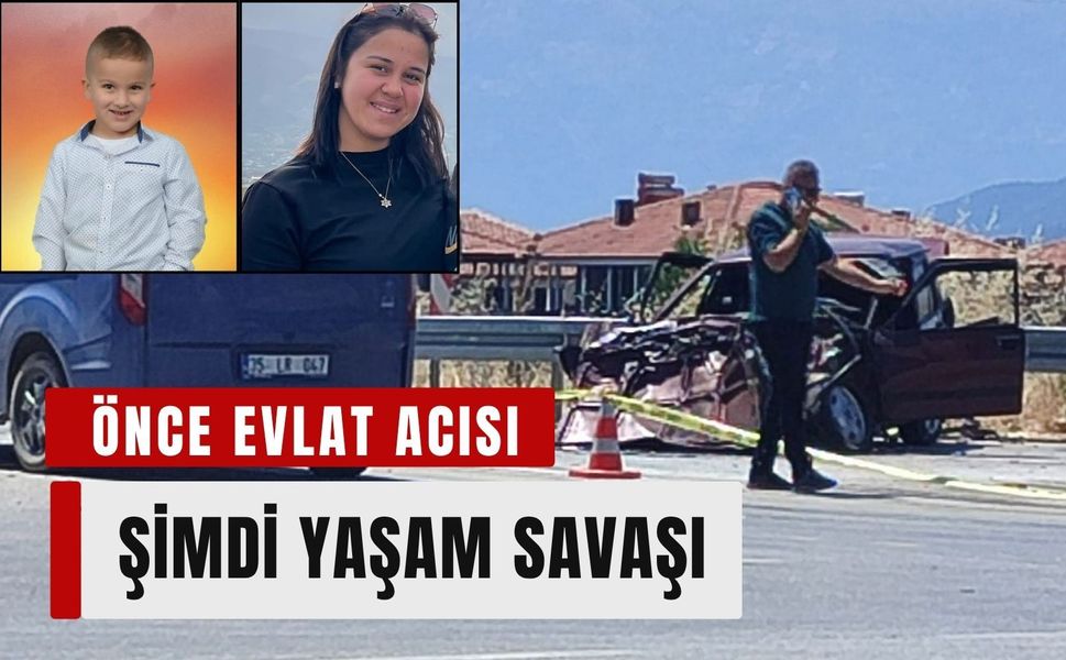 Evlat acısının ardından korkunç kaza