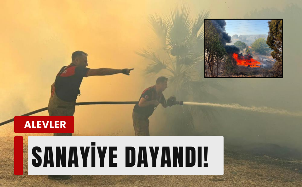 Menemen'de ot yangını sanayiye ulaştı!