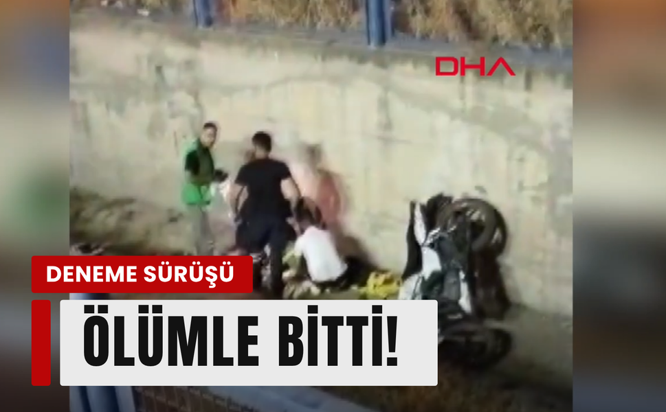 İzmir’de dereye uçan motosikletin sürücüsü hayatını kaybetti!