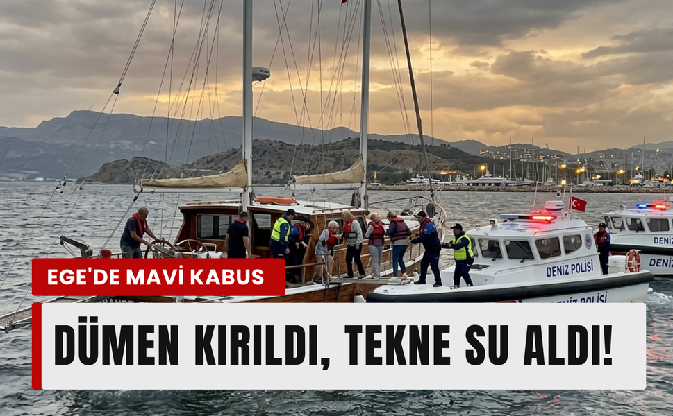 Narlıdere açıklarında tekne paniği: 6 kişi tahliye edildi