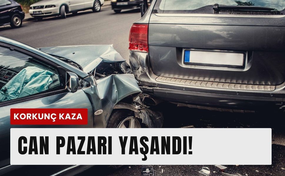 İzmir'de otomobiller çarpıştı: 1 ölü, 4 yaralı