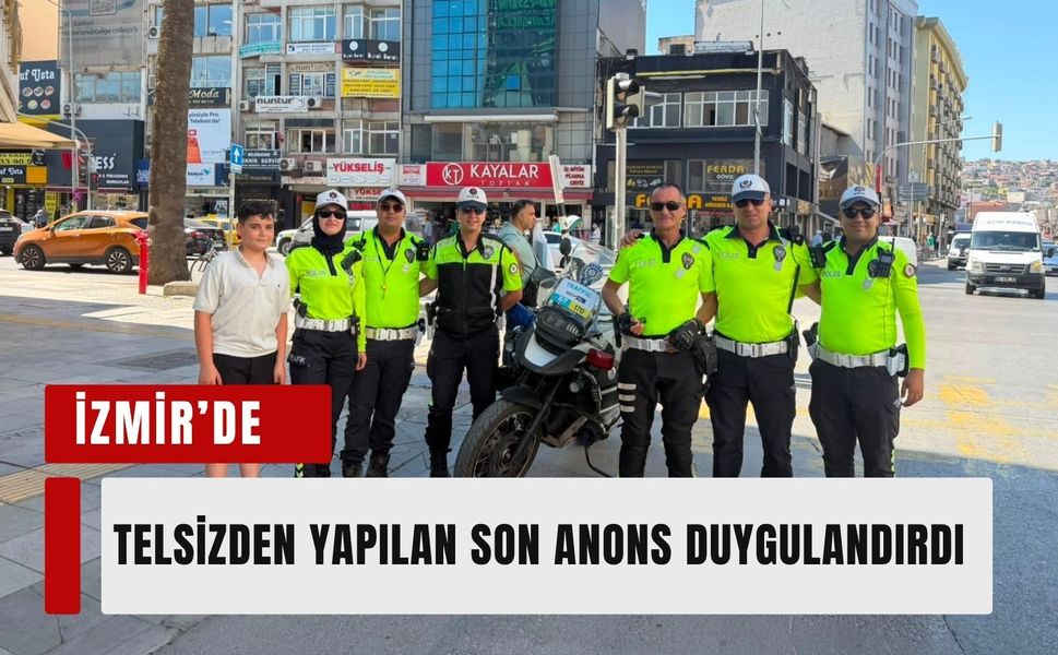 İzmir'in efsane trafik polisi emekli oldu