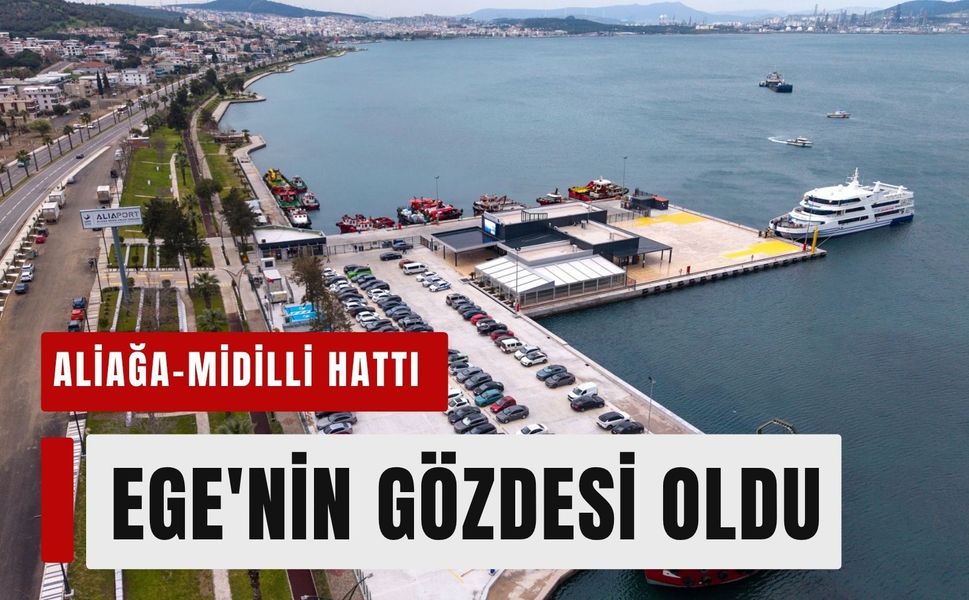 Aliağa-Midilli hattı rekor kırdı!