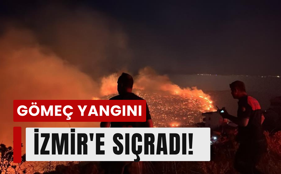 Gömeç’teki yangın Bergama’ya ulaştı!