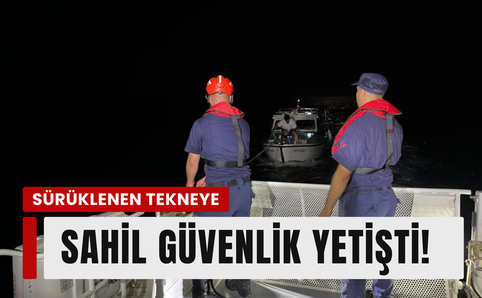 Çeşme açıklarında sürüklendiler: 3 kişi kurtarıldı!