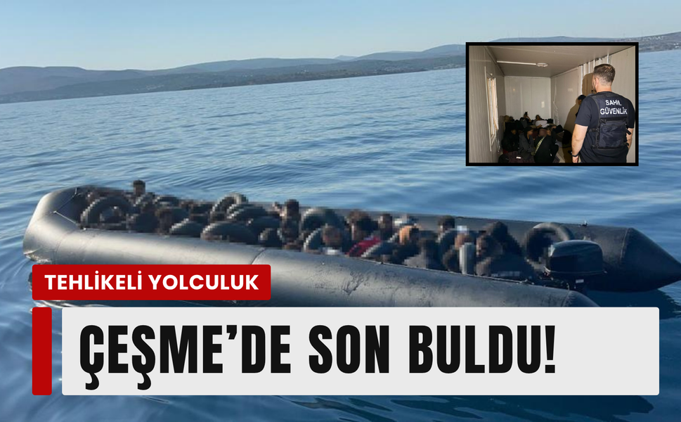 Tehlikeli yolculuk: Çeşme’de son buldu!