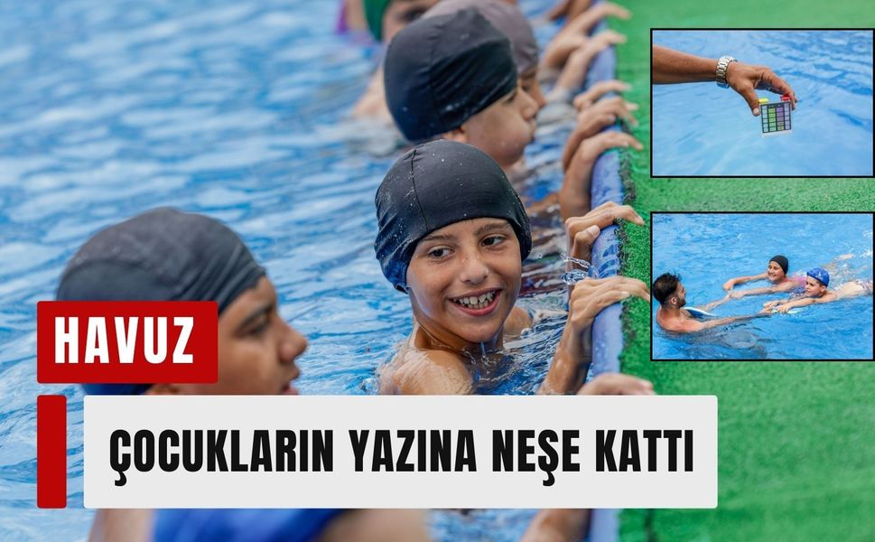 Büyükşehir'in havuzu yaz tatiline renk kattı