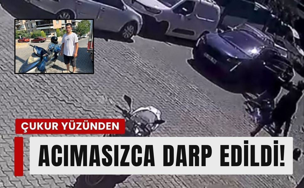 Çukurdan kaçtı, saldırıya uğradı! İzmir'de kuryeye saldırı!