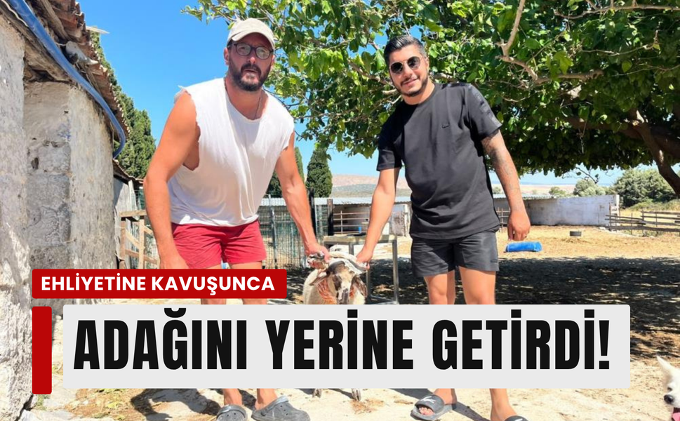 5 yıl sonra ehliyetine kavuştu, adağını kurban keserek yerine getirdi!