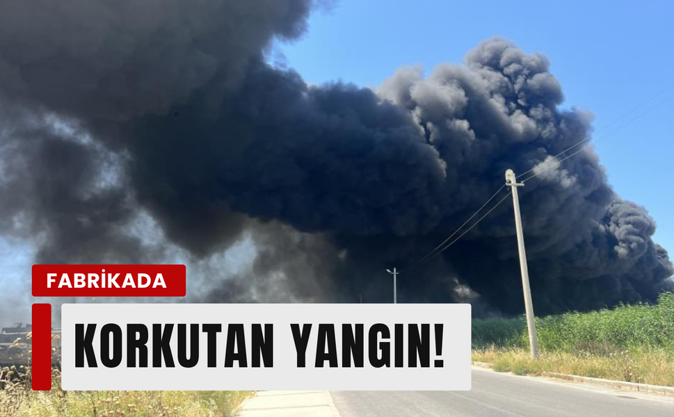İzmir geri dönüşüm fabrikasında yangın!