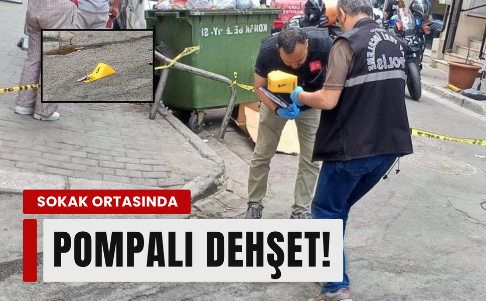 Konak'ta sokak ortasında silahlı saldırı!