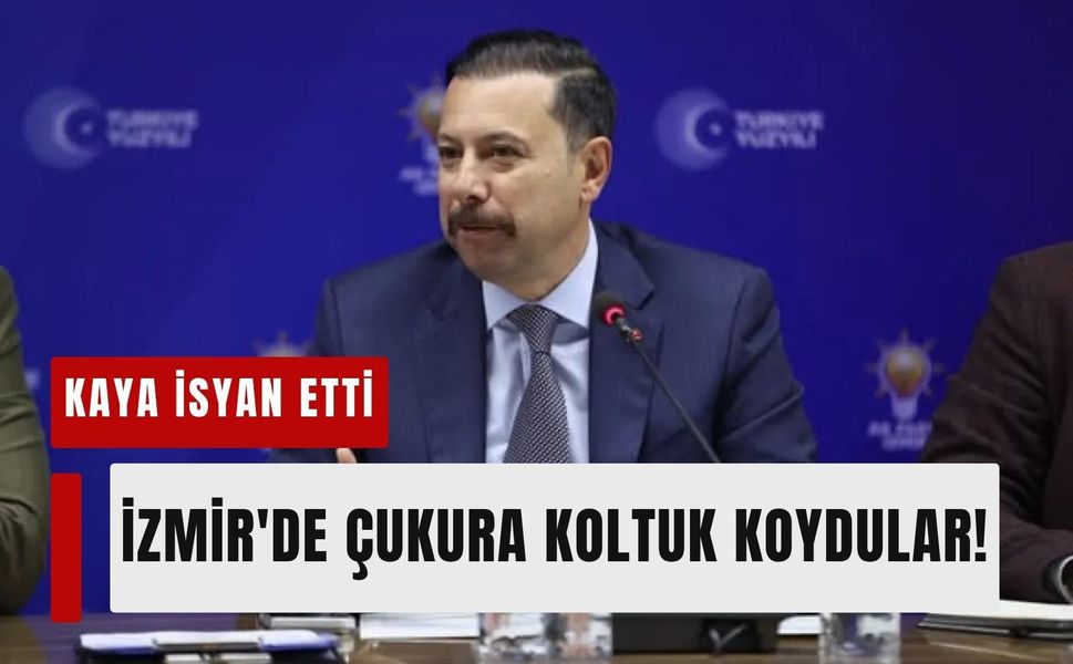 Kaya isyan etti: İzmir'de çukura koltuk koydular!