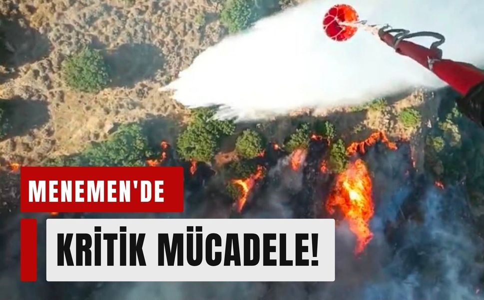 Menemen'de çıkan yangın kontrol altına alındı