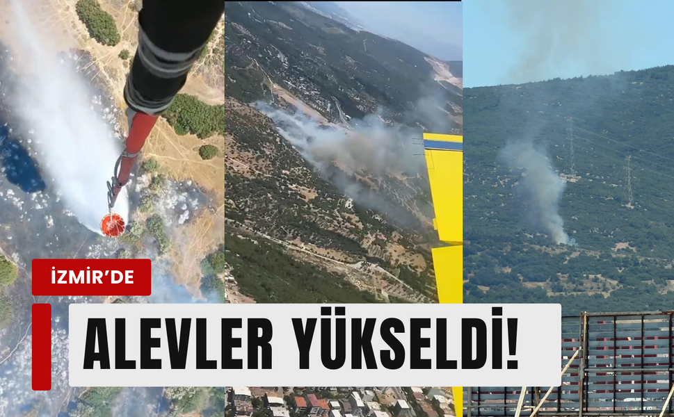 İzmir'de korkutan orman yangını!