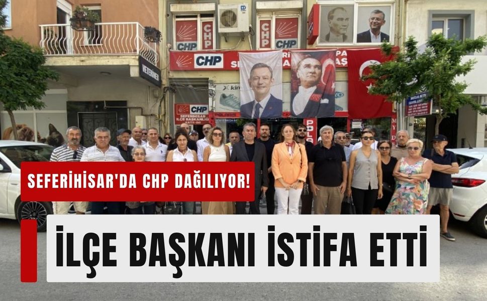 Seferihisar'da CHP dağılıyor! İlçe Başkanı Rahmi Tezel Çınar istifa etti