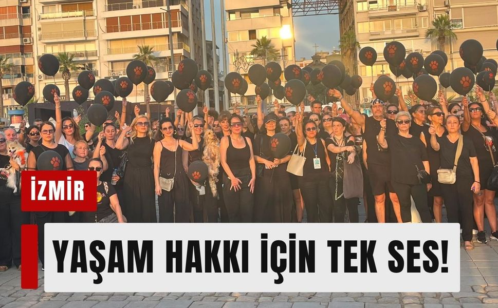 İzmir'de sessiz yürüyüşte vicdan çağrısı