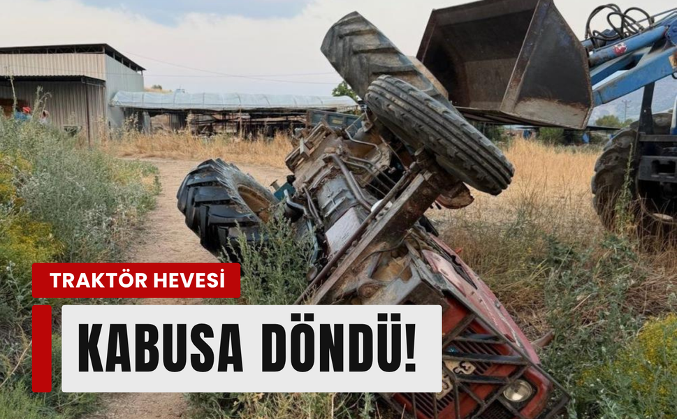 Ödemiş'te traktör faciası: 16 yaşındaki çocuk ağır yaralandı!