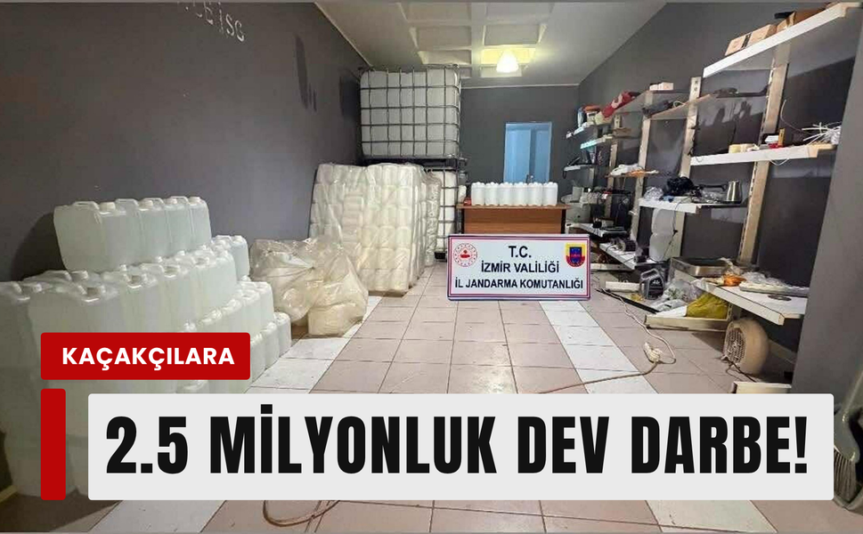 İzmir'de kaçak alkol ve tütüne dev operasyon!
