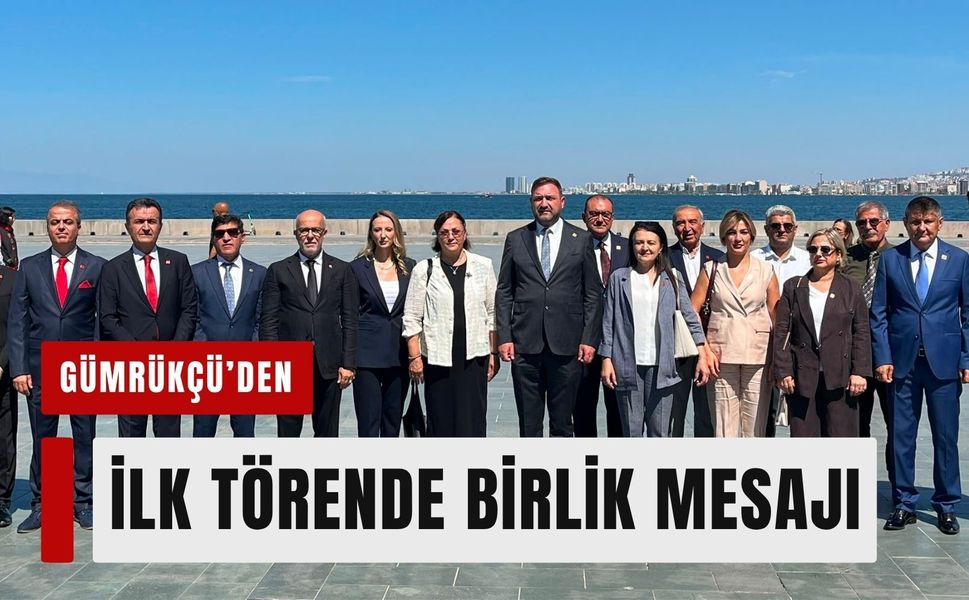 Gümrükçü'den ilk çelenk töreninde birlik mesajı!