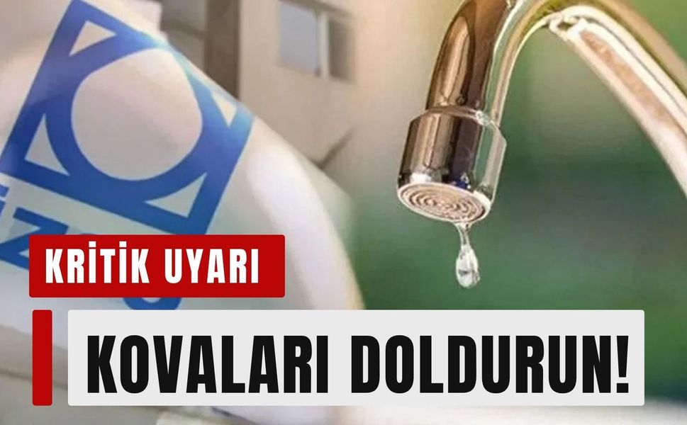 İzmir’de su kesintisi alarmı: 13 Ağustos’ta 9 ilçede sular kesiliyor!