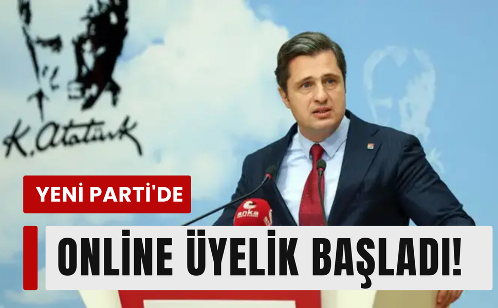 Yücel duyurdu: Yeni Parti’de online üyelik dönemi başladı!