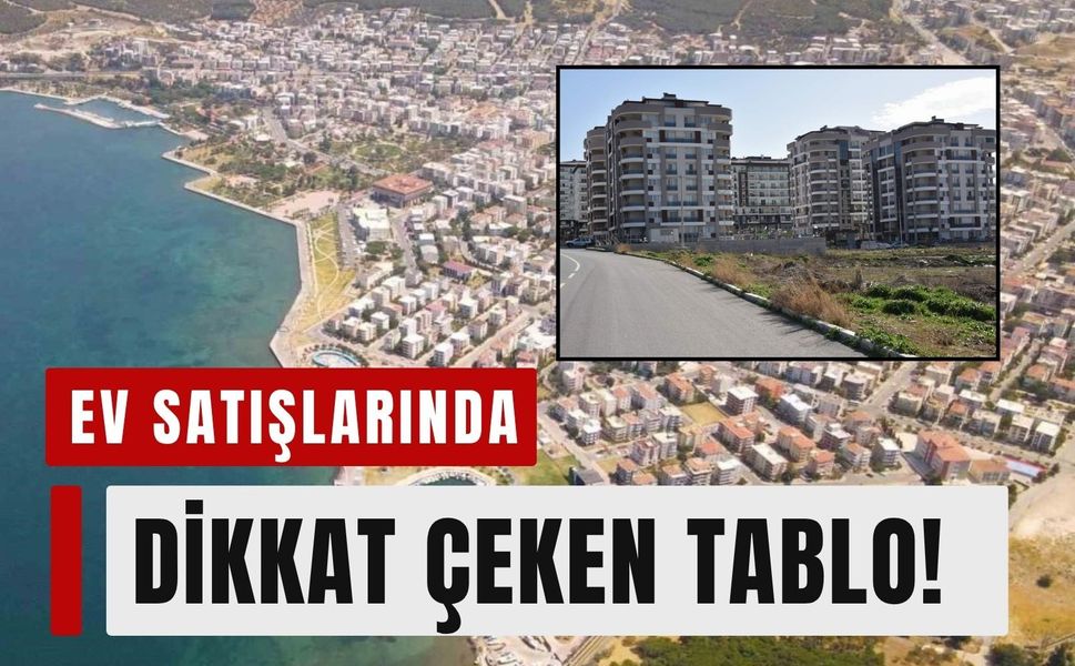 İzmir’de konut piyasasında dikkat çeken düşüş!