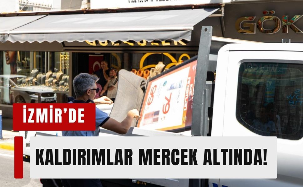 İzmir’de kaldırım işgaline sıkı denetim