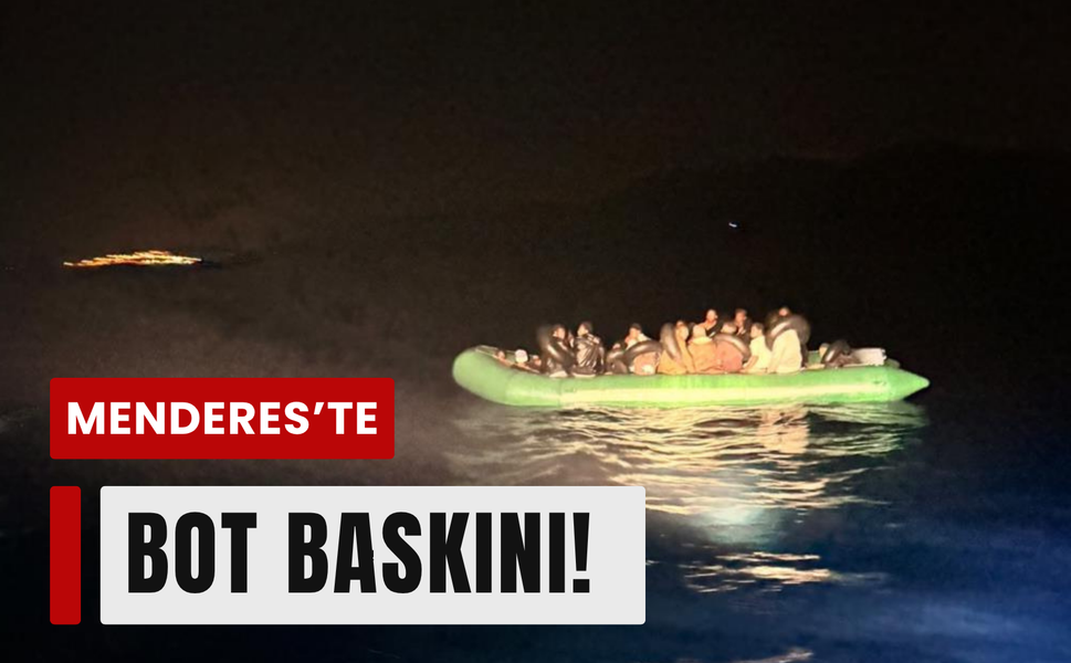 Menderes’te lastik bot operasyonu!