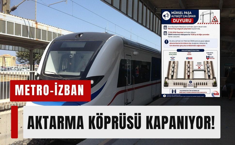 Tarih belli oldu | Metro-İZBAN aktarma köprüsü kapanıyor!