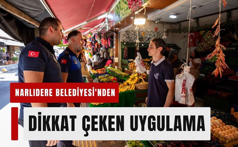 Narlıdere Belediyesi'nden dikkat çeken uygulama