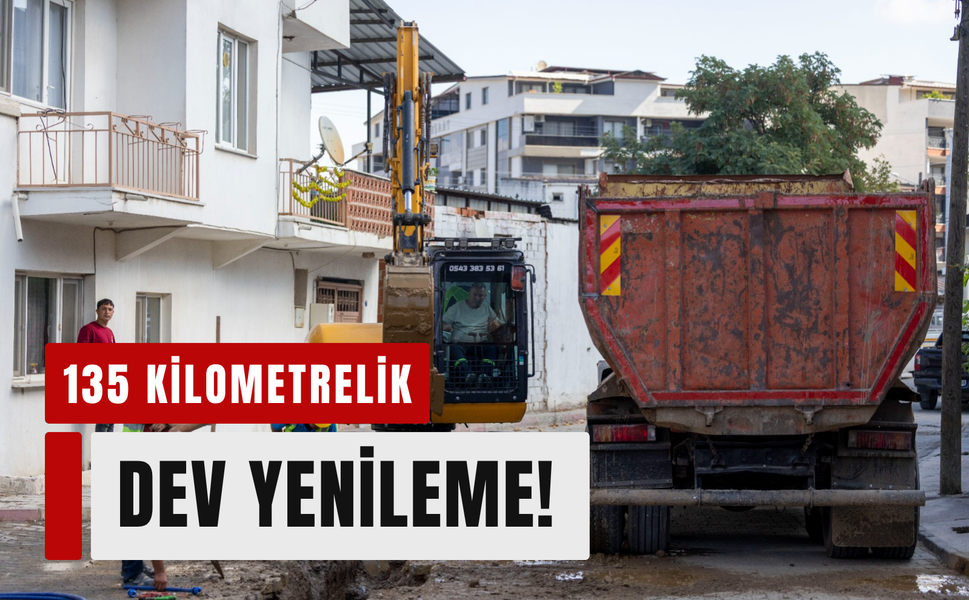 Kınık’ın 40 yıllık su hattı yenileniyor!