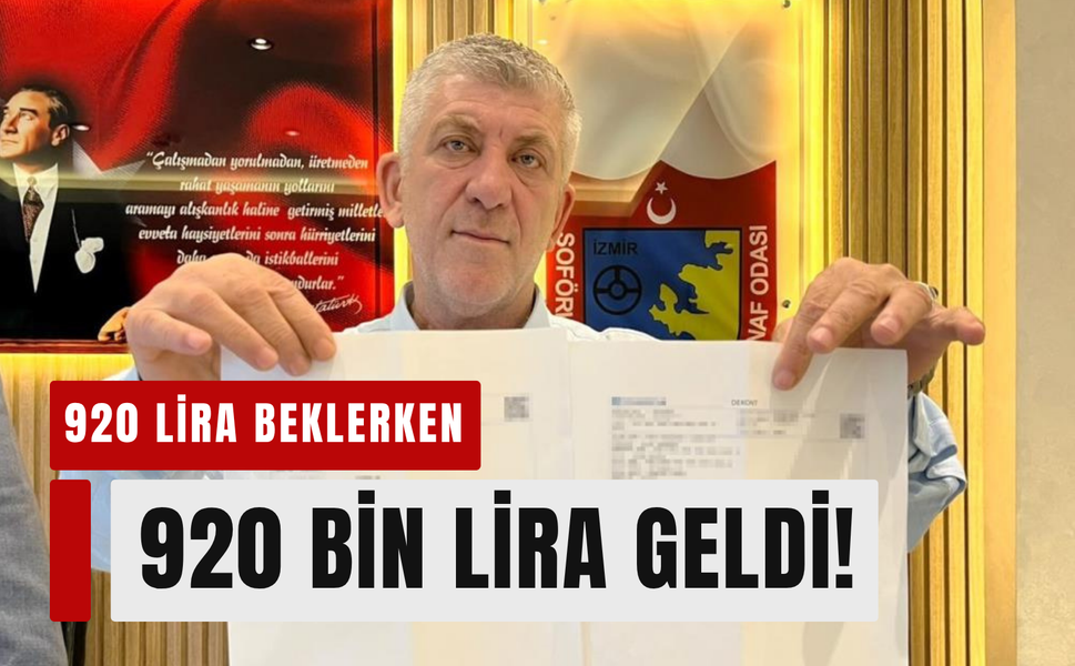 920 bin TL'lik yanlış havale taksiciyi harekete geçirdi!